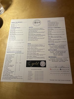 Menu photo 7 Single Fin Thai Sushi - Nags Head Nags Head, NC Menu photo 7 Single Fin Thai Sushi - Nags Head Nags Head, NC