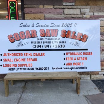 Cogar Saw Sales - Hardware Stores Near Me - Webster Springs, West Virginia Cogar Saw Sales - Hardware Stores Near Me - Webster Springs, West Virginia