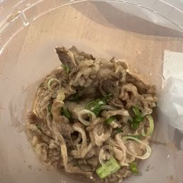 Fat and gristle from beef udon Fat and gristle from beef udon