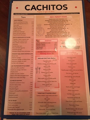 Menu photo 8 Cachitos Barcelona, B Menu photo 8 Cachitos Barcelona, B