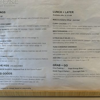 Shore Coffee Roasters - Menu - Bakeries Near Me - Southern Shores, North Carolina Shore Coffee Roasters - Menu - Bakeries Near Me - Southern Shores, North Carolina