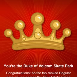 Volcom Skate Park local.