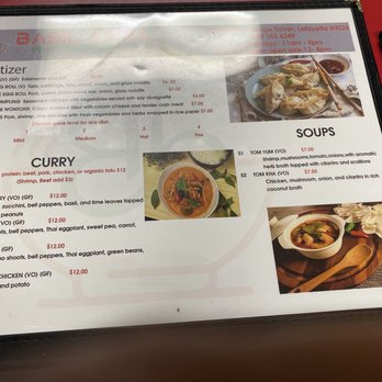 Basil Bowl - Menu - Vietnamese Near Me - Lafayette, Colorado