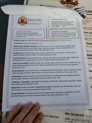 Menu photo 5 Red Rooster Cafe Beaufort, SC