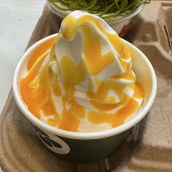 Matcha Ren - Mango milk soft serve $7.10 9/12/25 - Desserts Near Me - Daly City, California
