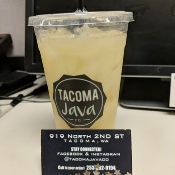 Tacoma Java - This is an amazing sugar free Pina colada that the stunning Mallori made for me!! - Coffee & Tea Near Me - Tacoma, Washington Tacoma Java - This is an amazing sugar free Pina colada that the stunning Mallori made for me!! - Coffee & Tea Near Me - Tacoma, Washington