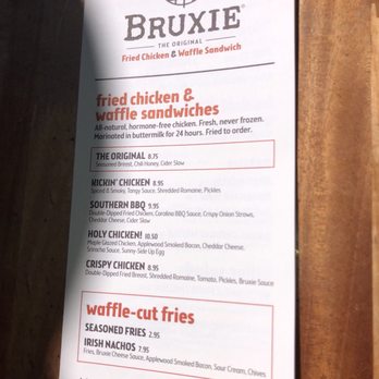 Bruxie - Menu side #1 - Sandwiches Near Me - Orange, California
