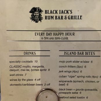 Black Jack’s Rum Bar & Grille - Menu - Cocktail Bars Near Me - Davie, Florida Black Jack’s Rum Bar & Grille - Menu - Cocktail Bars Near Me - Davie, Florida