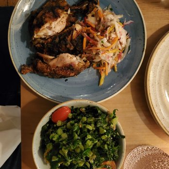 Chubby's Jamaican Kitchen - Jerk Chicken and mixed greens - Caribbean Near Me - Toronto, Ontario Chubby's Jamaican Kitchen - Jerk Chicken and mixed greens - Caribbean Near Me - Toronto, Ontario