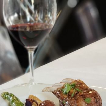 Ed's Bistro - a plate of food and a glass of wine - Wine Bars Near Me - La Porte, Texas