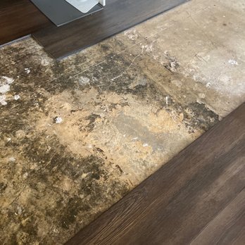 Flooring America Fairfax - This is how they leave their customers floors. Didn't even bother to replace the area as a courtesy. Disappointing. - Flooring Near Me - Fairfax, Virginia Flooring America Fairfax - This is how they leave their customers floors. Didn't even bother to replace the area as a courtesy. Disappointing. - Flooring Near Me - Fairfax, Virginia