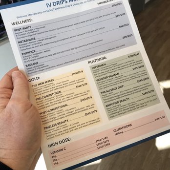 Restore Hyper Wellness - IV drip therapy menu - Cryotherapy Near Me - Virginia Beach, Virginia