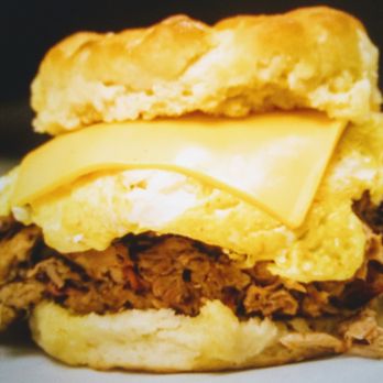 Boarhog's Barbeque - Boarhog biscuit, best thing ever! - American Near Me - Huntsville, Alabama