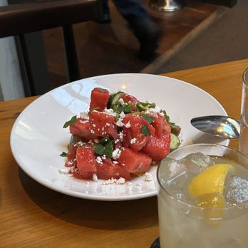 Miller Union - watermelon, tomato, cucumber, red onion, feta, jalapeño vinaigrette $15 - Southern Near Me - Atlanta, Georgia Miller Union - watermelon, tomato, cucumber, red onion, feta, jalapeño vinaigrette $15 - Southern Near Me - Atlanta, Georgia