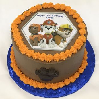 TamiCakes - 6 inch chocolate layer cake, chocolate frosting, chocolate paw, and a edible image paw patrol - Cupcakes Near Me - Belleville, Kansas TamiCakes - 6 inch chocolate layer cake, chocolate frosting, chocolate paw, and a edible image paw patrol - Cupcakes Near Me - Belleville, Kansas