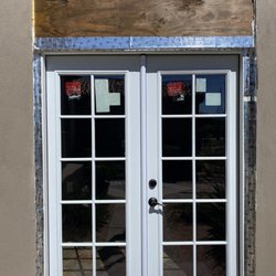 Lowe's Home Improvement - This is what I was left with...doors that are obviously way too small for the space.