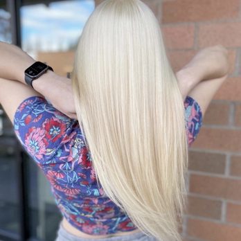 Cami - Twyst Salon - This was after the second root touch up--my roots are still golden even after a double process. - Hair Stylists Near Me - Beaverton, Oregon