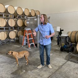 Captain Jack's Santa Barbara Tours - We got to tour the barrel room and taste the young wine right out of the barrel!!