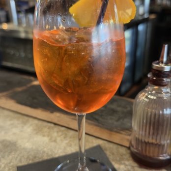 Park Tavern - Peach Aperol Spritz - New American Near Me - Delray Beach, Florida Park Tavern - Peach Aperol Spritz - New American Near Me - Delray Beach, Florida