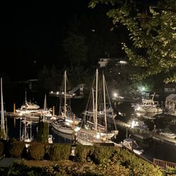 Sunshine Coast Resort - view from our room of the marina