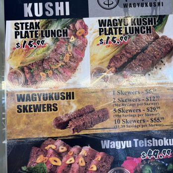WagyuKushi - Current price as of January 2026 - Japanese Near Me - Honolulu, Hawaii WagyuKushi - Current price as of January 2026 - Japanese Near Me - Honolulu, Hawaii