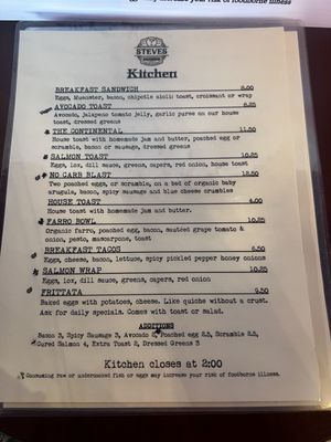 Menu photo 2 Steve's Espresso Tempe, AZ