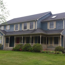 A Womans Touch Home Services - A weathered home in Suffield needing a Good Stain!