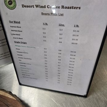 Desert Wind Coffee Roasters - So many single origin choices! March 2025 - Coffee Roasteries Near Me - Las Vegas, Nevada Desert Wind Coffee Roasters - So many single origin choices! March 2025 - Coffee Roasteries Near Me - Las Vegas, Nevada