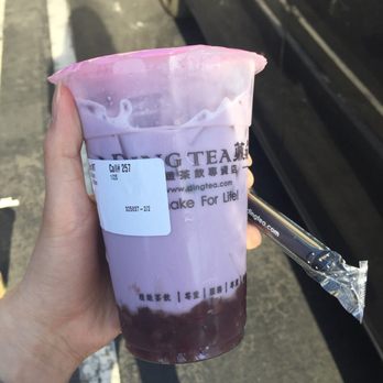 Ding Tea Bolsa - Taro milk tea w/ red beans - Coffee & Tea Near Me - Westminster, California