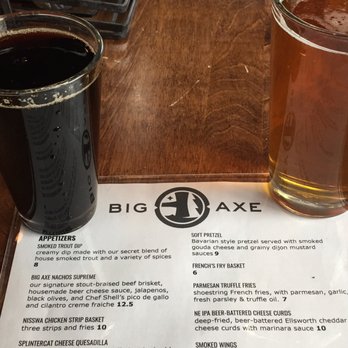 Big Axe Brewing - Big Axe ROOT BEER & another regular beer (alcohol variety) - Breweries Near Me - Nisswa, Minnesota