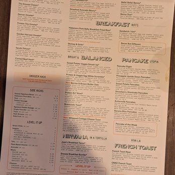 Snooze, an A.M. Eatery - Breakfast menu - American Near Me - Scottsdale, Arizona