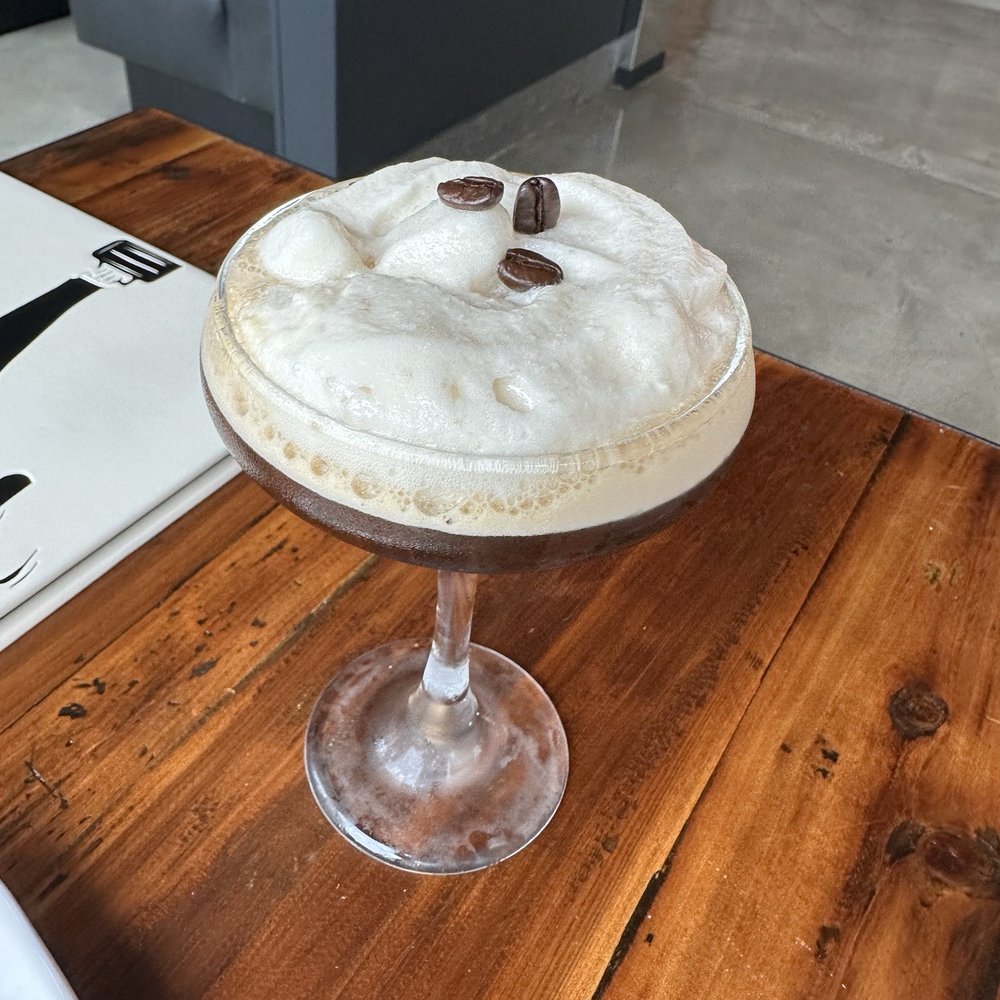 Finney's Crafthouse - Espresso Martini (w/ salted caramel foam) - New American Near Me - Brea, California
