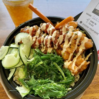 Bear Flag Fish - Combo ahi and salmon poke bowl - Seafood Near Me - Huntington Beach, California Bear Flag Fish - Combo ahi and salmon poke bowl - Seafood Near Me - Huntington Beach, California