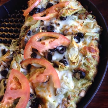 Mike's Pizza - Pesto Californian without chicken. So delicious! - Pizza Near Me - Angels Camp, California
