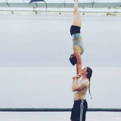 Triangle Circus Arts - Handstand training, on your friends or on the floor.