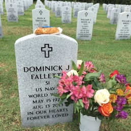 Today I was honored to visit his grave at the Florida National Cemetery, where we placed flowers and a cannoli with his name on it. Today I was honored to visit his grave at the Florida National Cemetery, where we placed flowers and a cannoli with his name on it.