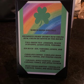 St Clair Inn - One of the drink menus at THE Dive  Inside of the hotel - Hotels Near Me - Saint Clair, Michigan