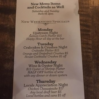 Mama's on the Half Shell - Specials - Bars Near Me - Baltimore, Maryland Mama's on the Half Shell - Specials - Bars Near Me - Baltimore, Maryland