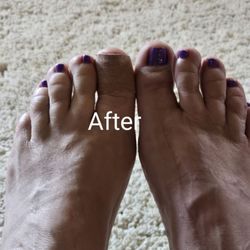 Rainbow Nails - The pedicures cut so deep on my left toe that it hurt so badly and bled a lot. He put y burned and then kept rubbing