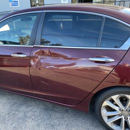 My fault-I backed up when there was a pole on the side of my car. Unfortunately I used my back up camera but not my side view mirrors. Ouch!