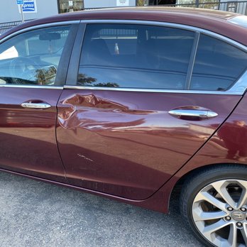 Caliber Collision - My fault-I backed up when there was a pole on the side of my car. Unfortunately I used my back up camera but not my side view mirrors. Ouch! - Body Shops Near Me - National City, California