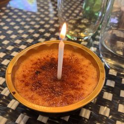 Birthday crème brûlée