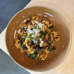Native Fields - Reginetti Pasta with Jimmy Nardello Sauce, Cavalo Nero, Fennel Sausage & Sechuan Peppercorns