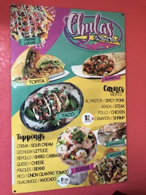 Menu photo 1 Chulas Lake Worth, FL Menu photo 1 Chulas Lake Worth, FL