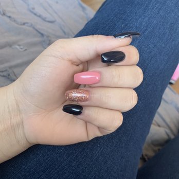 French Nail & Spa - Acrylic nails coffin shaped with gel polish - Nail Salons Near Me - Cypress, California