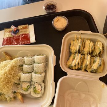 ROLLS N MORE - Both of these were delicious  The one on the left was a great special they have  Musty try and super fresh - Asian Fusion Near Me - Rialto, California