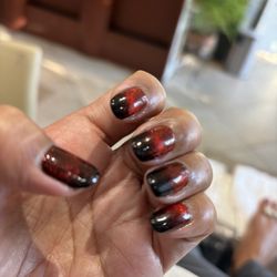 Heavenly Nails Bar - Happy Holidays - red cat's eye