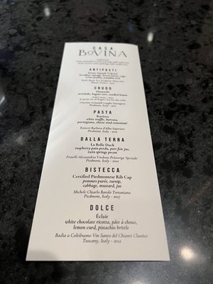 Menu photo 1 Casa Bovina Lincoln, NE Menu photo 1 Casa Bovina Lincoln, NE