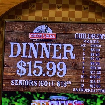 Chuck-A-Rama Buffet - Excellent Prices!!! Great Food and Service!!! - Buffets Near Me - Saint George, Utah Chuck-A-Rama Buffet - Excellent Prices!!! Great Food and Service!!! - Buffets Near Me - Saint George, Utah