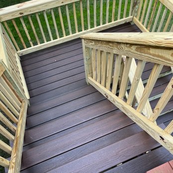Hemlock Contracting - After the custom gate ( not shown) are these stairs - Roofing Near Me